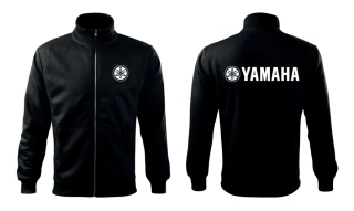 Mikina na zip s motivem Yamaha 3XL černá
