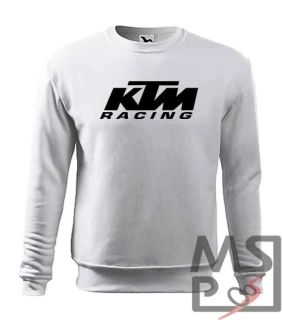Pánská mikina s motivem KTM 08 bíla L