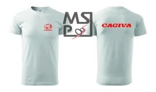 MSP Triko s motivem Cagiva 02 bílé M