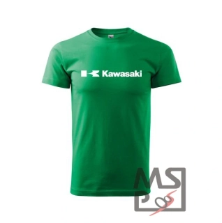 MSP Pánské triko s motivem Kawasaki 23 zelené M