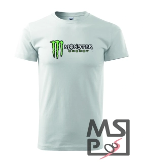 MSP Pánské triko s moto motivem 210 Monster energy bílá L