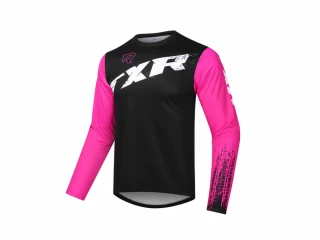 TXR Motokrosový dres Pulse černo-růžový XS