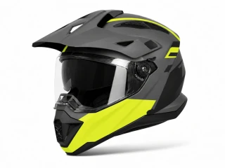 TXR Enduro přilba Explorer černo-šedo-fluo žlutá L
