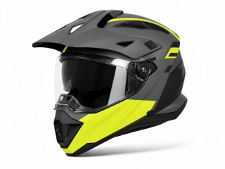 TXR Enduro přilba Explorer černo-šedo-fluo žlutá XL