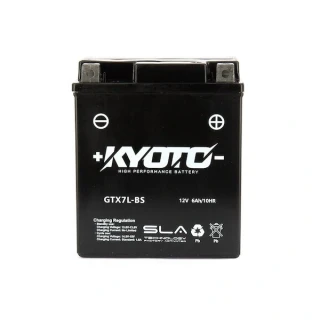 KYOTO GTX7L-BS 12V 6Ah 85A 114x71x131mm P+ AGM bezúdržbová motobaterie