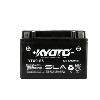 KYOTO GTX9-BS 12V 8Ah 120A 150x87x105mm L+ AGM bezúdržbová motobaterie