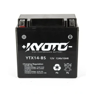 KYOTO GTX14-BS 12V 12Ah 200A 150x87x145mm L+ AGM bezúdržbová motobaterie