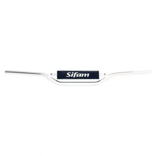 SIFAM Hliníková řídítka 22 mm stříbrná + pěnový chránič, výška 90 mm
