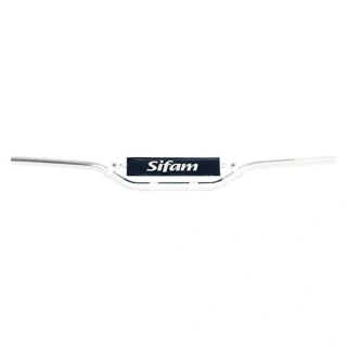 SIFAM Hliníková řídítka 22 mm stříbrná + pěnový chránič, výška 70 mm