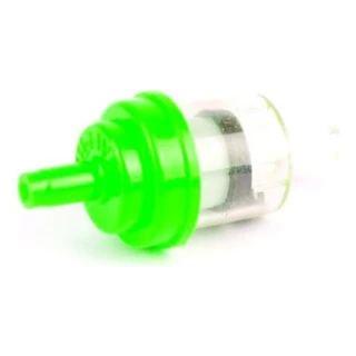 Palivový filtr na motorku 6 mm (1/4") zelený
