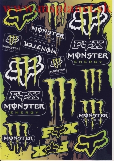 Nálepky moto Monster FOX
