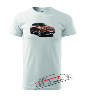 Pánské triko s motivem 067 Peugeot 3008