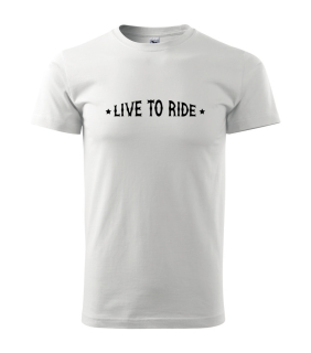 MSP Pánské triko s moto motivem 38 Live to ride