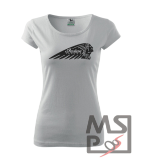 Dámské Triko s moto motivem 77 Indian