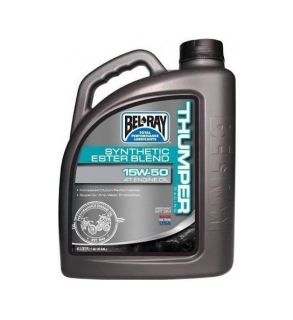 BEL-RAY Motorový olej THUMPER RACING SYNTHETIC ESTER BLEND 4T 15W50 4L