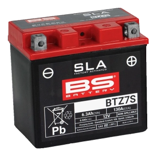 BS-BATTERY BTZ7S 12V 6Ah 130A (YTZ7S) 113x70x105mm P+ AGM bezúdržbová motobaterie