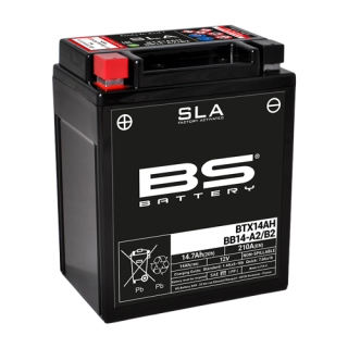 BS-BATTERY V továrně aktivovaný akumulátor BTX14AH (FA) (YTX14AH (FA)) SLA