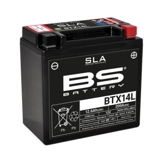 BS-BATTERY V továrně aktivovaný akumulátor BTX14L (FA) (YTX14L (FA)) SLA
