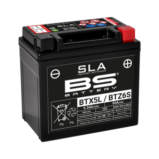 BS-BATTERY V továrně aktivovaný akumulátor BTX5L/BTZ6S (YTX5L/YTZ6S) SLA