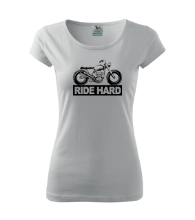Dámské Triko s moto motivem 44 Ride hard