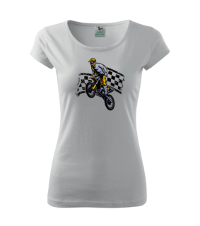 Dámské Triko s moto motivem 168 Motocross