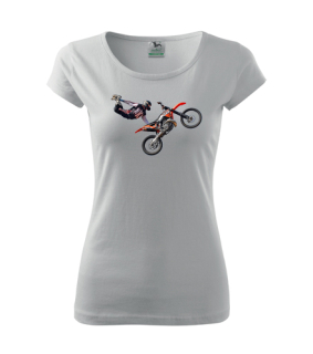 Dámské Triko s moto motivem 184 Cross