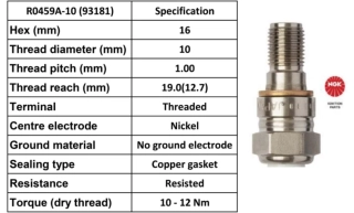 NGK Zapalovací svíčka R0459A-10 Racing