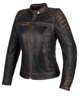 TXR Dámská kožená bunda na motorku Carmen Vintage S