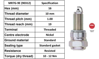NGK Zapalovací svíčka MR7G-9E