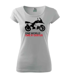 Dámské triko s motivem BMW One World - ONE R1200GS