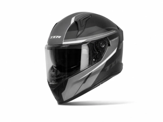 TXR Integrální helma na motorku Raptor černo-šedo-bílá L