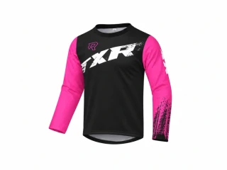 TXR Dětský motokrosový dres Pulse černo-růžový S