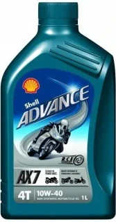 SHELL Motorový olej Advance 4T AX7 10W40 1L